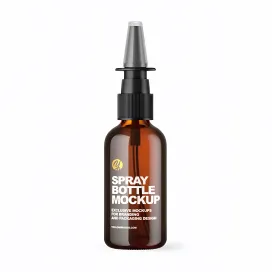 Amber Glass Nasal Spray Bottle